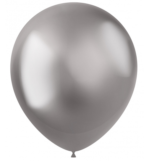 Ballons Intense Silver 33cm - 50 Stück
