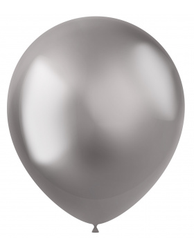 Ballons Intense Silver 33cm - 50 Stück