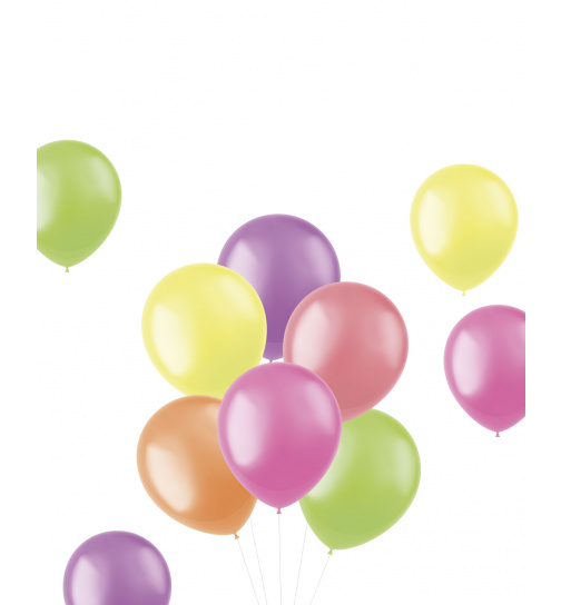 Ballons Bright Neons 30cm - 10 Stück