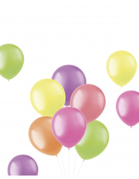 Ballons Bright Neons 30cm - 10 Stück