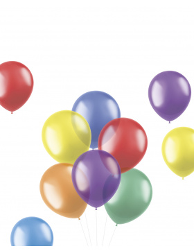 Ballons Translucent Brights 33cm - 10 Stück