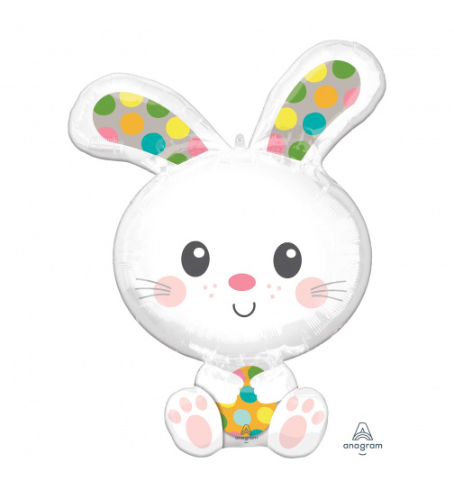 SuperShape Spotted Bunny Folienballon 73cm Osterhase Heliumballon Deko