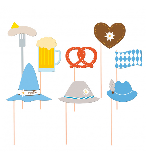 Fotorequisiten Set Bierfest 10tlg Oktoberfest Foto Props Party Deko