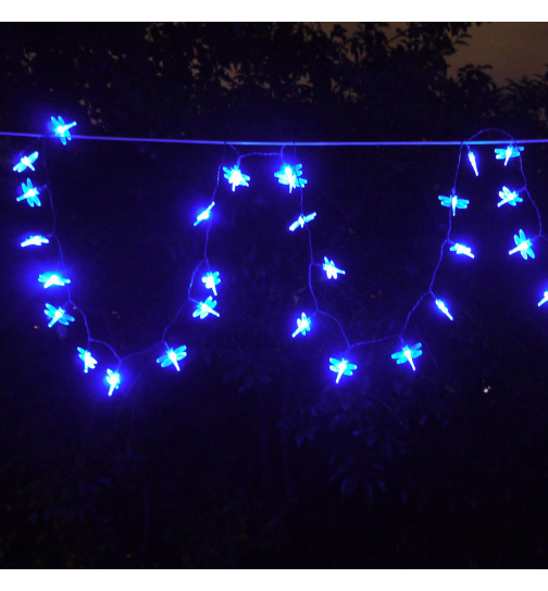 Lichterkette Solar mit 35 LEDs Libelle